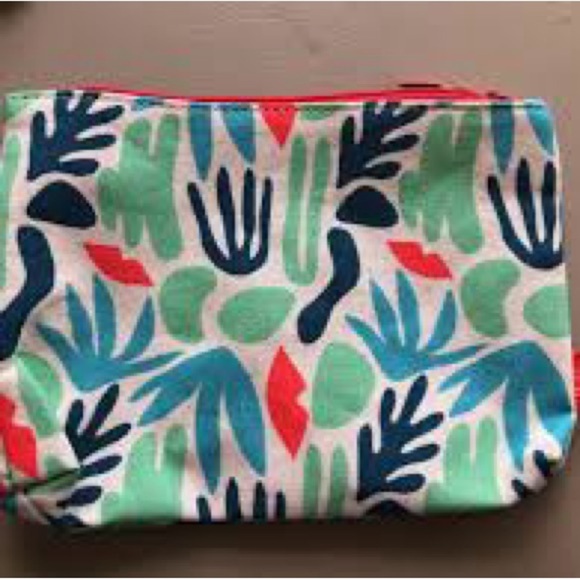 Colorful Abstract Print Pouch - Picture 2 of 2